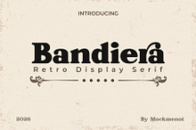 Bandiera - Retro Bold Serif