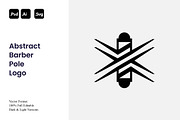 Abstract Barber Pole Logo, a Branding & Logo Template by Luxury Logos (Thumbnail 1 of 4)