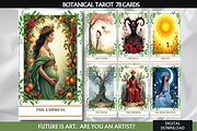 Botanical Tarot Cards Deck, a Decorative Illustration by Mugio (Thumbnail 1 of 4)