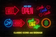Neon Sign Collection: Volume One, a Texture Illustration by Wingsart Studio (Thumbnail 3 of 10)