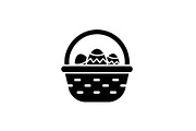 Easter Basket Vector Silhouette Bund, an Illustration by Designs_River (Thumbnail 11 of 51)