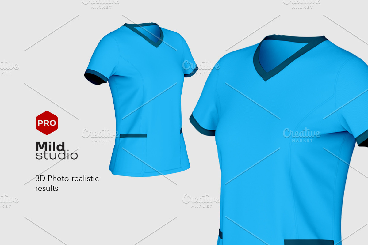 Medical T-Shirt Mockup v02, a Shirt Mockup by Mildstudio (Photo 5 of 10)