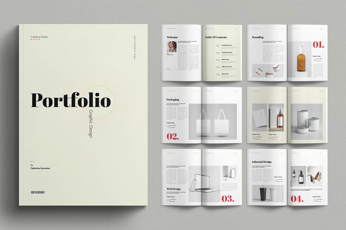 Portfolio Design Template, a Brochure Template by E-Type (Photo 1 of 7)