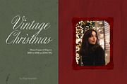 Vintage Christmas Papers & Frames, a Background Graphic by PaperJamLab (Thumbnail 1 of 9)