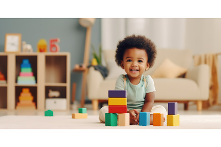 Adorable black baby playing with, a School & Education Photo by ZinetroN