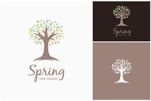 Tree Spring Leaves Nature Logo, a Branding & Logo Template by ika trisiana