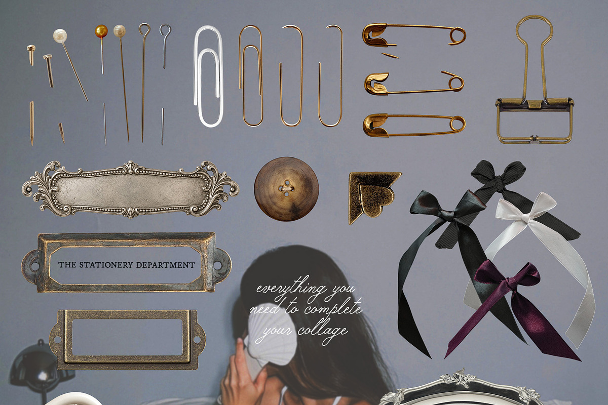 Paper Service: Collage Pack, an Object Graphic by lerinartstudio (Photo 10 of 10)