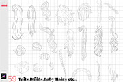 Procreate Hair Styles Anime Chibi, a Brush Add-On by ArtPrintBabe (Thumbnail 4 of 14)