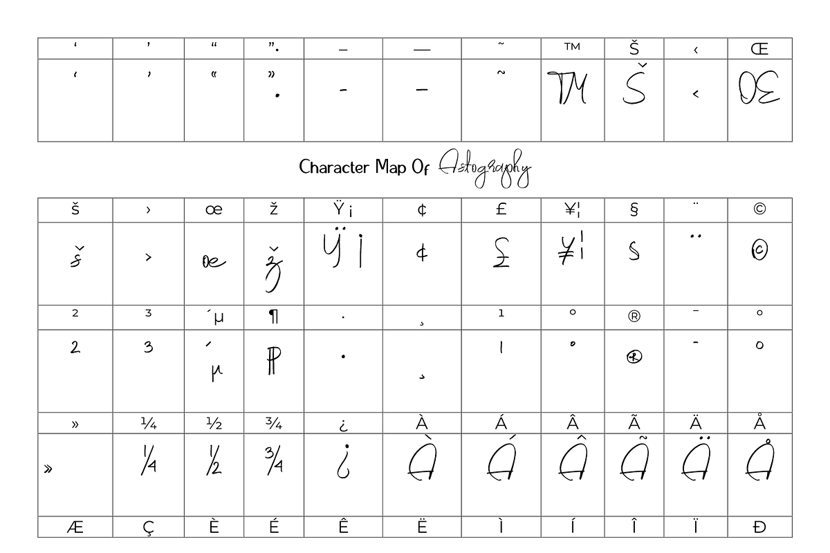 Astography signature font, a Handwritten Font by SSI.Scraps (Photo 11 of 13)