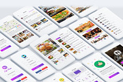 Cafe House Restaurant App UI Kit, an UI Kit Template by App Innovation (Thumbnail 2 of 8)