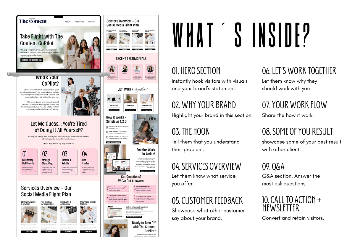 Social Media Landing Page Design preview 3