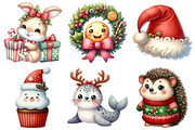 Cute Cartoon Christmas Clipart, an Illustration by Daily.Designs (Thumbnail 4 of 4)