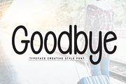 Goodbye | Script Font, a Script Font by Scratchones (Thumbnail 1 of 8)