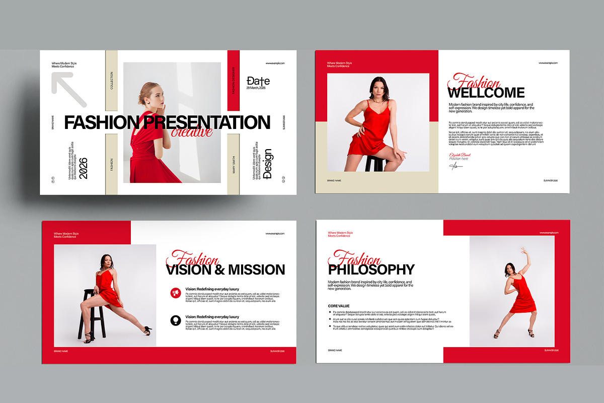 Fashion Presentation Template, a Presentation Template by MightyDesign (Photo 2 of 8)