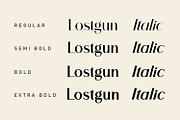 Lostgun Sans | Modern Typeface, a Sans Serif Font by Qaratype (Thumbnail 15 of 17)