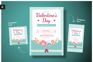 Creative Valentine Day Flyer