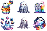 Funny Halloween Ghost Iridescent, an Illustration by DreamArtGraphic (Thumbnail 4 of 6)