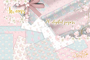 Swans wedding baby shower clipart, an Animal Illustration by RivusArt (Thumbnail 10 of 10)