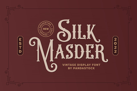 Silk Masder - Vintage Font, a Blackletter Font by Imoodev