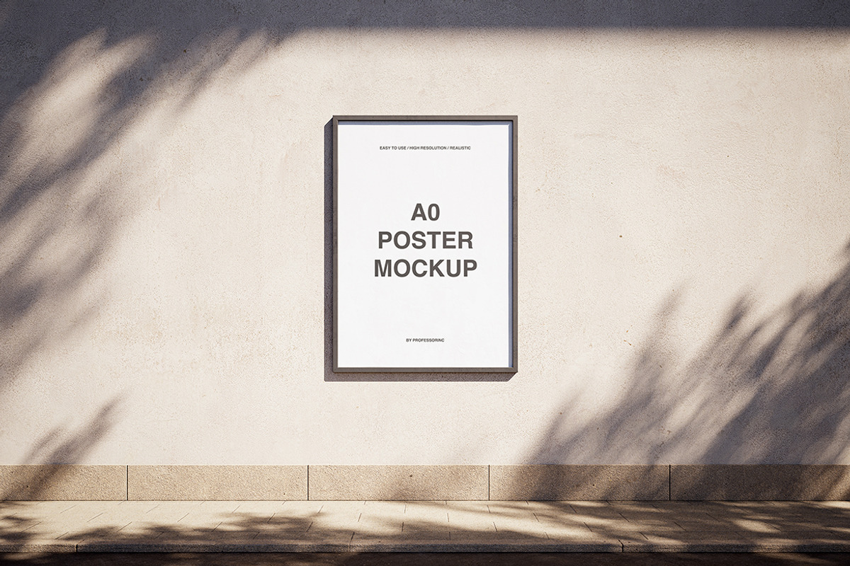 Poster Mockup Set, an Advertising Mockup by professorinc (Photo 2 of 5)