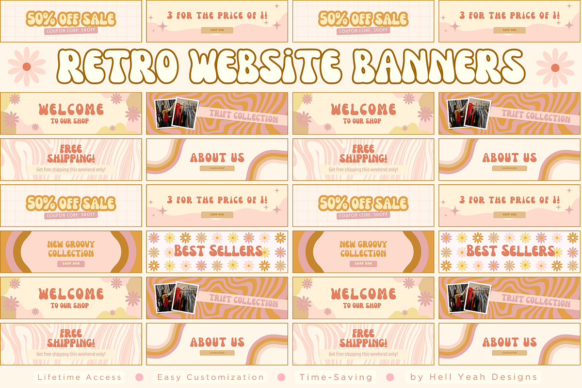 Ultimate Retro Branding Bundle, a Branding & Logo Template by Hell Yeah Designs (Photo 7 of 11)