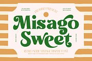 Misago Sweet Retro Serif Font, a Serif Font by timelesstype.co (Thumbnail 1 of 20)