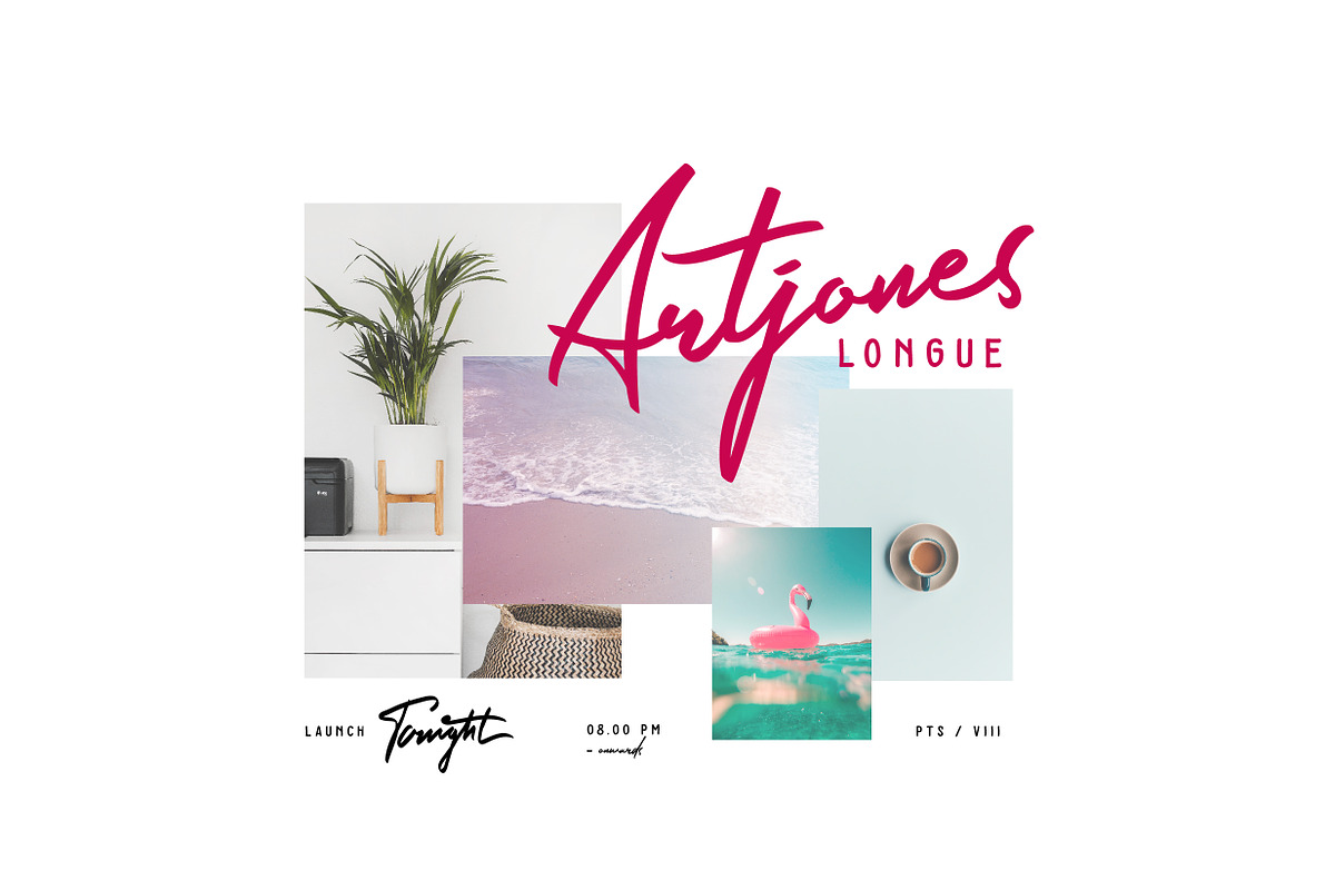 Melastory - modern signature font preview 2