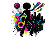 Female Afro frutigal metro grunge, a Person Illustration by Deezguizer (Thumbnail 1 of 3)