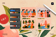 Chalk Board Procreate Brushes, a Brush Add-On by Spasibenko Art (Thumbnail 8 of 11)