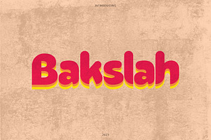 Bakslah Font Display