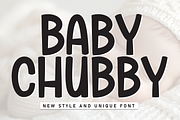 Baby Chubby | Script Font, a Script Font by Scratchones (Thumbnail 1 of 8)