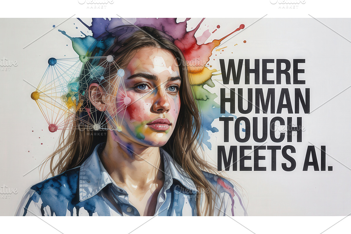 Portrait of a woman blending human, an Illustration by tilialucida