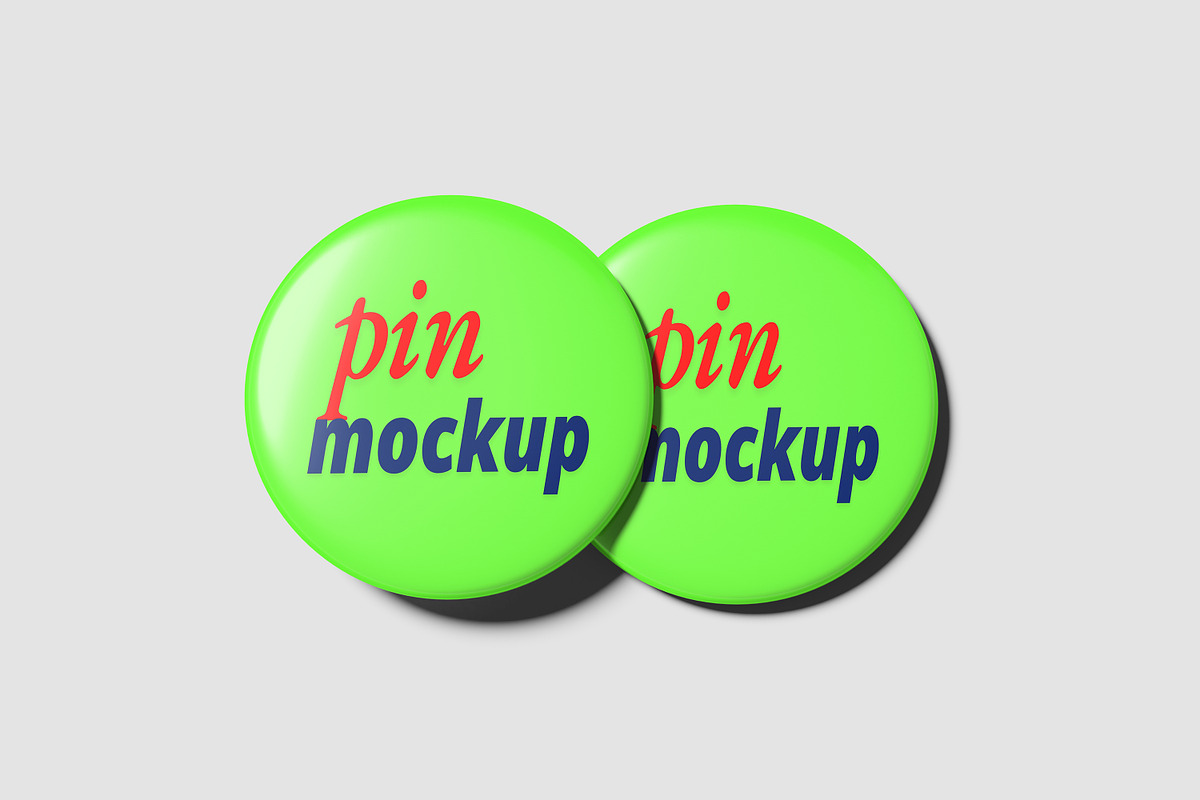 High-Quality Pin Mockup, an Advertising Mockup by safrizalstudio (Photo 3 of 5)