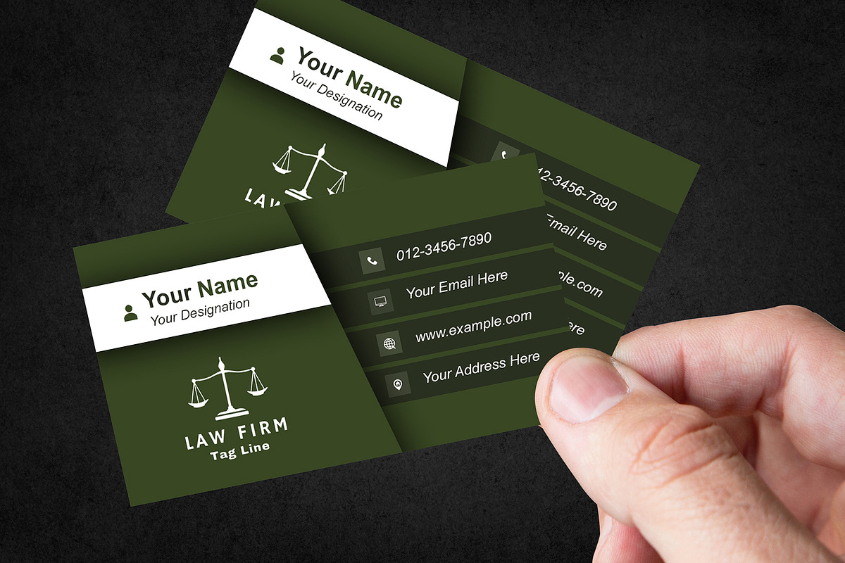 Corporate Lawyer Business Card preview 3