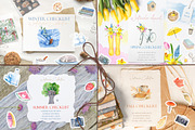 Watercolor Bundle Four Seasons., a Seasonal Illustration by NataliArkushArt (Thumbnail 1 of 65)