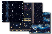 Elegant Galaxy Borders Pattern, an Illustration by DreamPrint404 (Thumbnail 3 of 5)