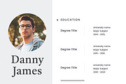 Clean Elegant Personal CV Resume, a Resume Template by Jiwstudio (Thumbnail 2 of 2)