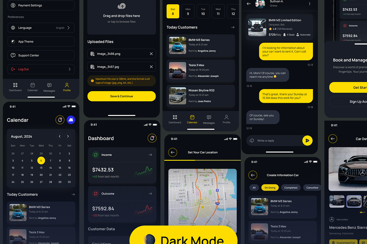 RentQu Seller - Car Rental UI Kit preview 6