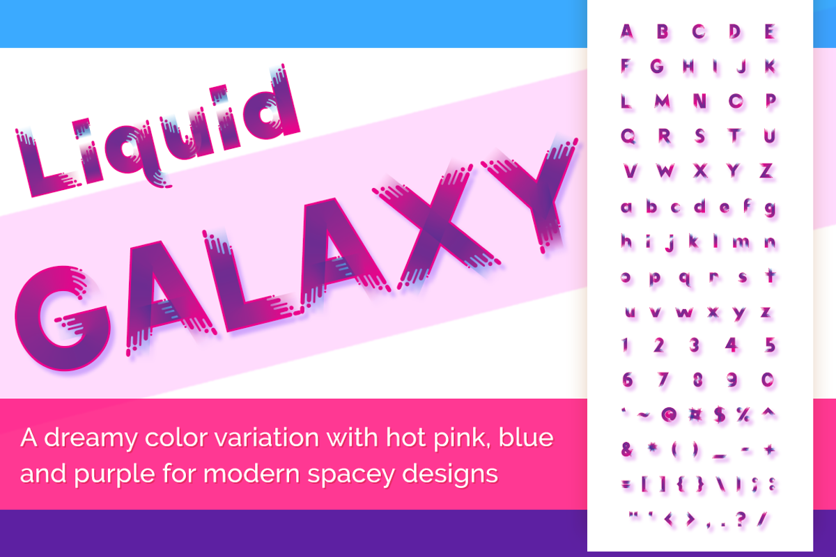 Liquid Color Font Trio preview 3