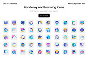 Academy and Learning Icons, a Solid Icon by Wencory (Thumbnail 2 of 2)
