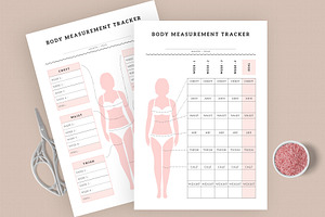 Body Measurement Fitness Planner