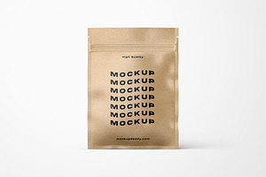 Craft Ziplock Pouch Mockup