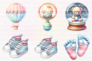 Baby Shower Clipart, an Illustration by CreationArt (Thumbnail 2 of 5)