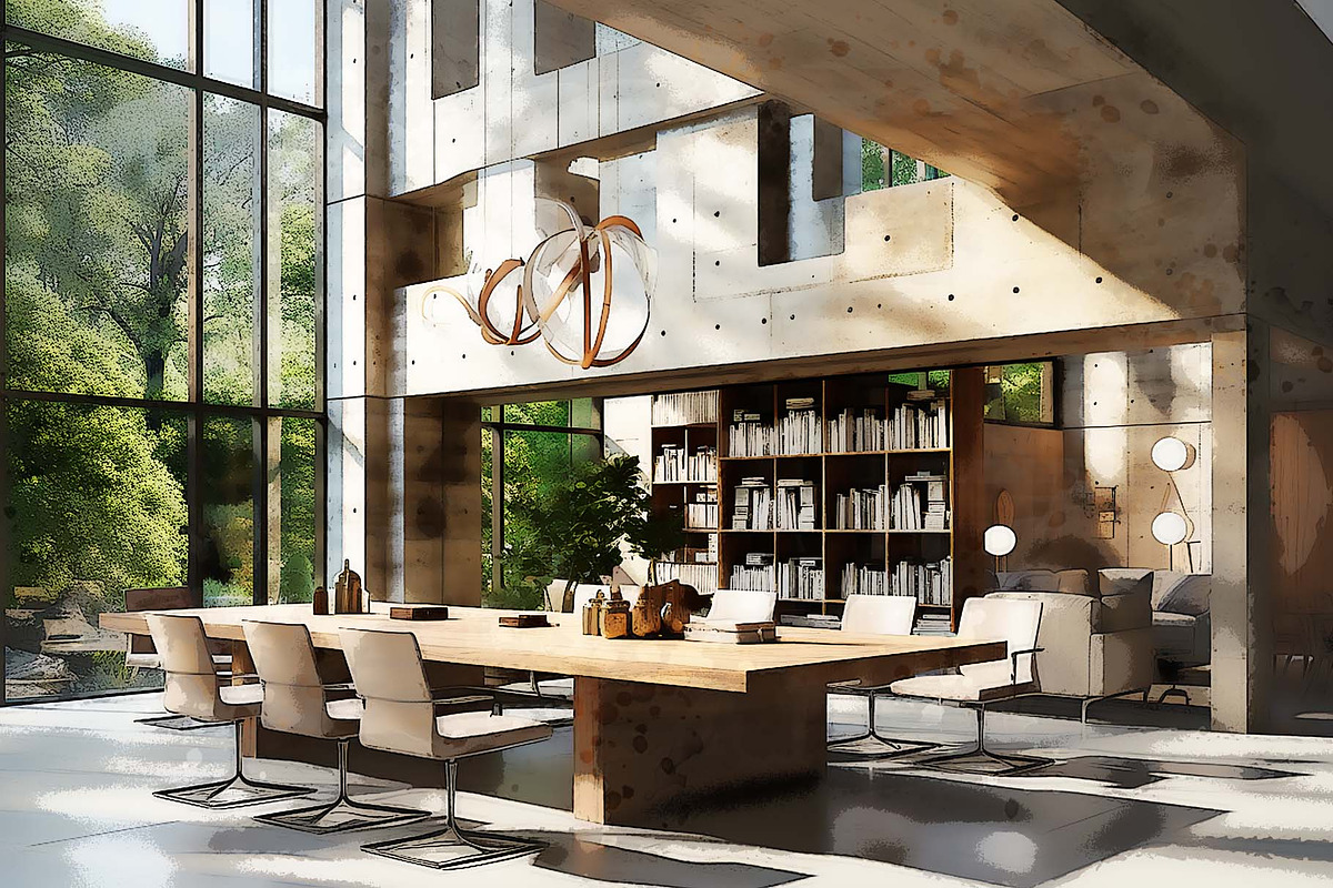 Interior Watercolor Painting, an Action Add-On by MRI STUDIO (Photo 9 of 11)