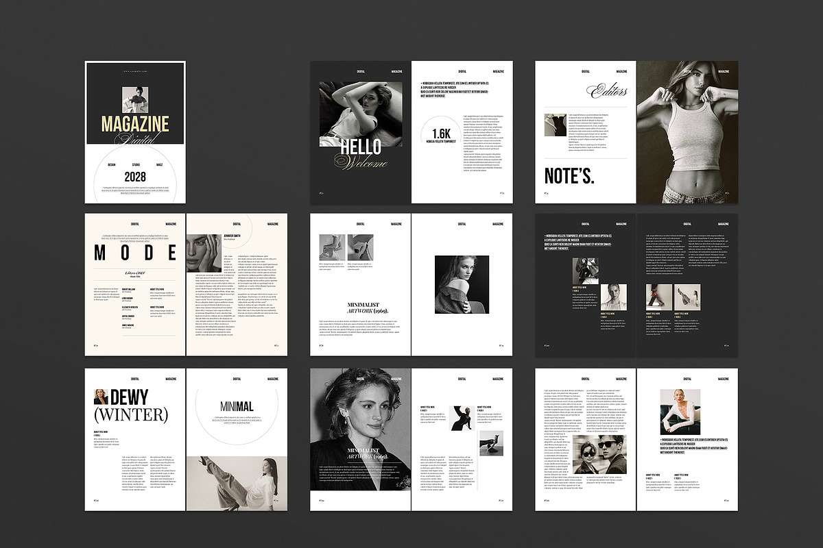 Digital Magazine Layout Template, a Magazine Template by NorthPeak (Photo 11 of 12)