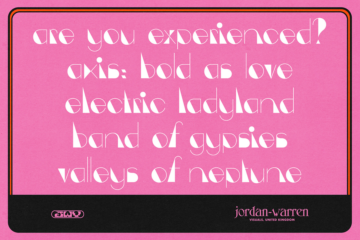 JWV - ELECTRIC LADY, a Sans Serif Font by Jordan Warren Visuals (Photo 9 of 9)