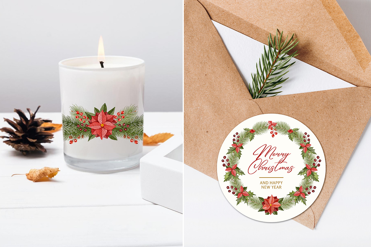 Christmas Florals, Poinsettia, an Object Graphic by ilonitta (Photo 10 of 18)