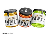 Honey Jar Mockup Set, a Packaging Mockup by pixelmock (Thumbnail 7 of 15)
