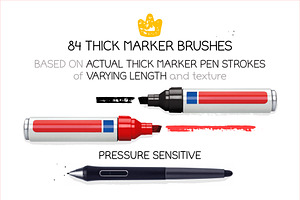 Thick & Dry Marker Brushes