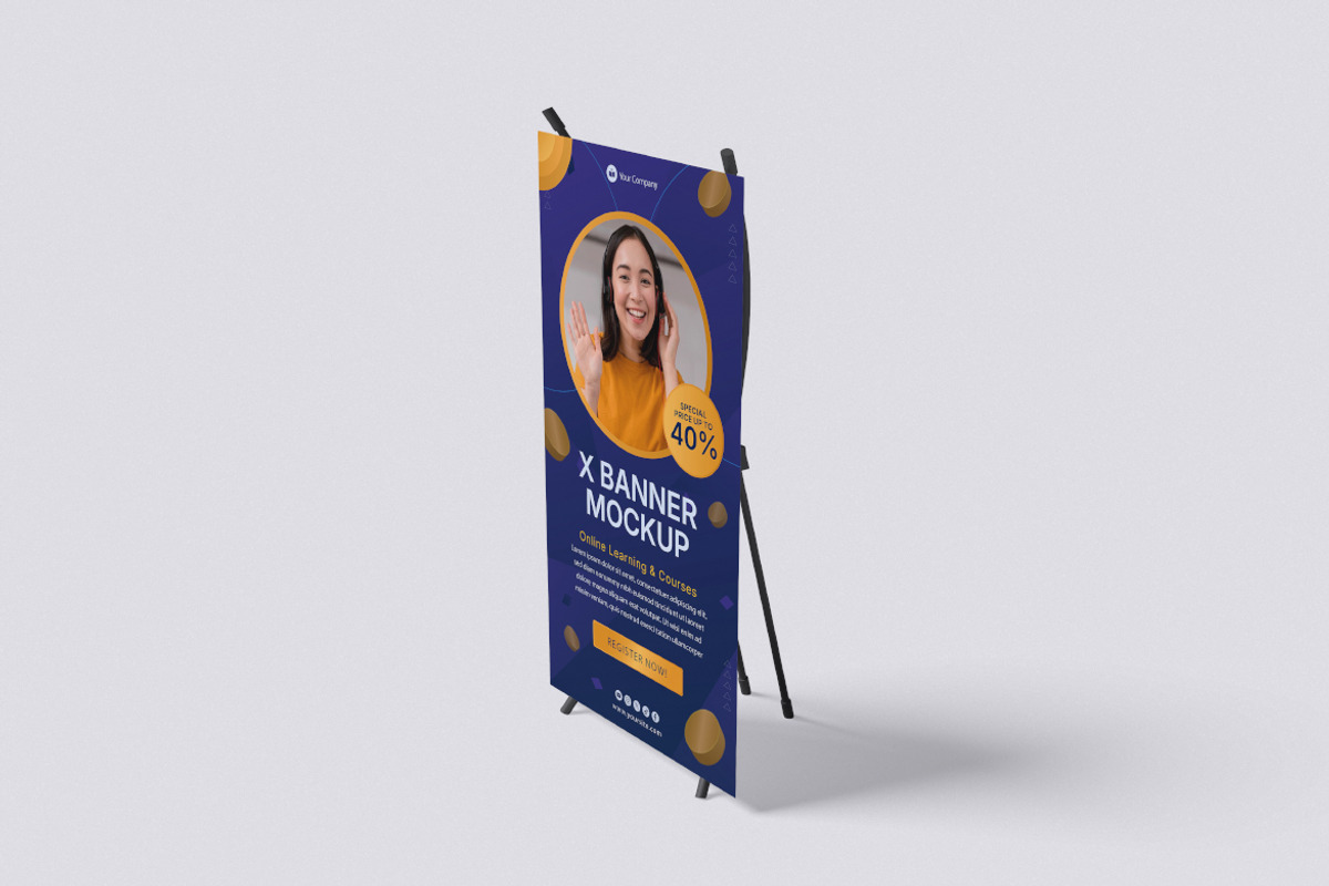 X-Banner Mockup Bundle Set, an Advertising Mockup by Rielismee (Photo 3 of 5)